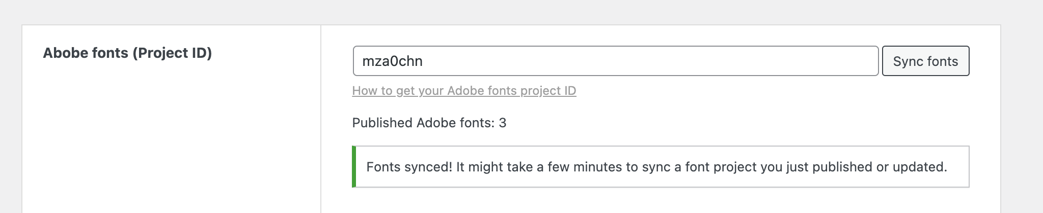 فونت‌های Adobe همگام‌شده