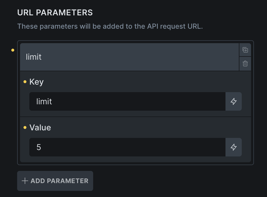 URL Parameters در API Query Loop