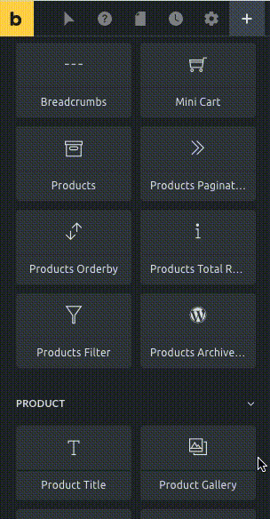 المان‌های WooCommerce در Bricks