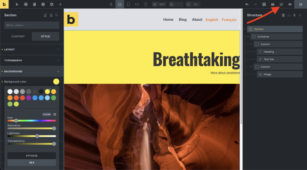 Edit with WordPress