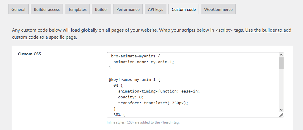 CSS سفارشی برای انیمیشن
