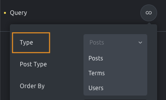 نوع object در Query Control