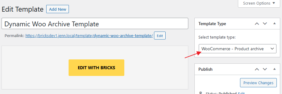 قالب آرشیو WooCommerce