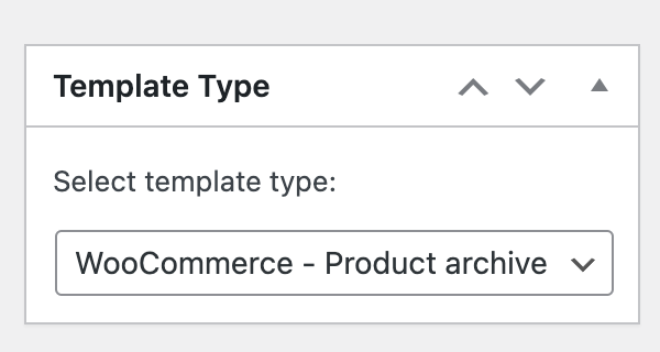 انتخاب نوع قالب WooCommerce – Product Archive